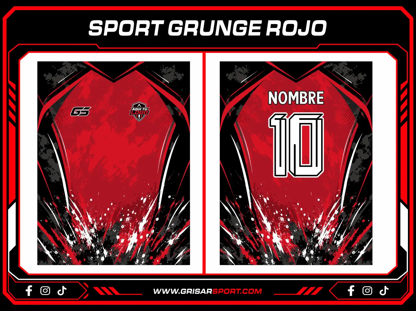 SPORT GRUNGE ROJO