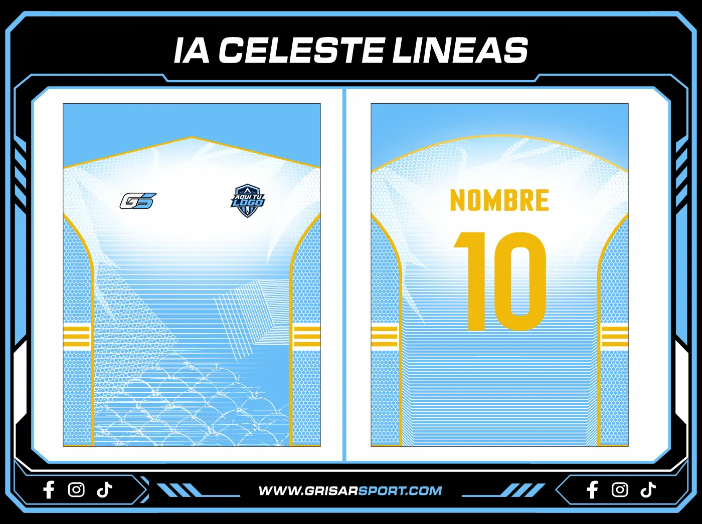 IA celeste lineas