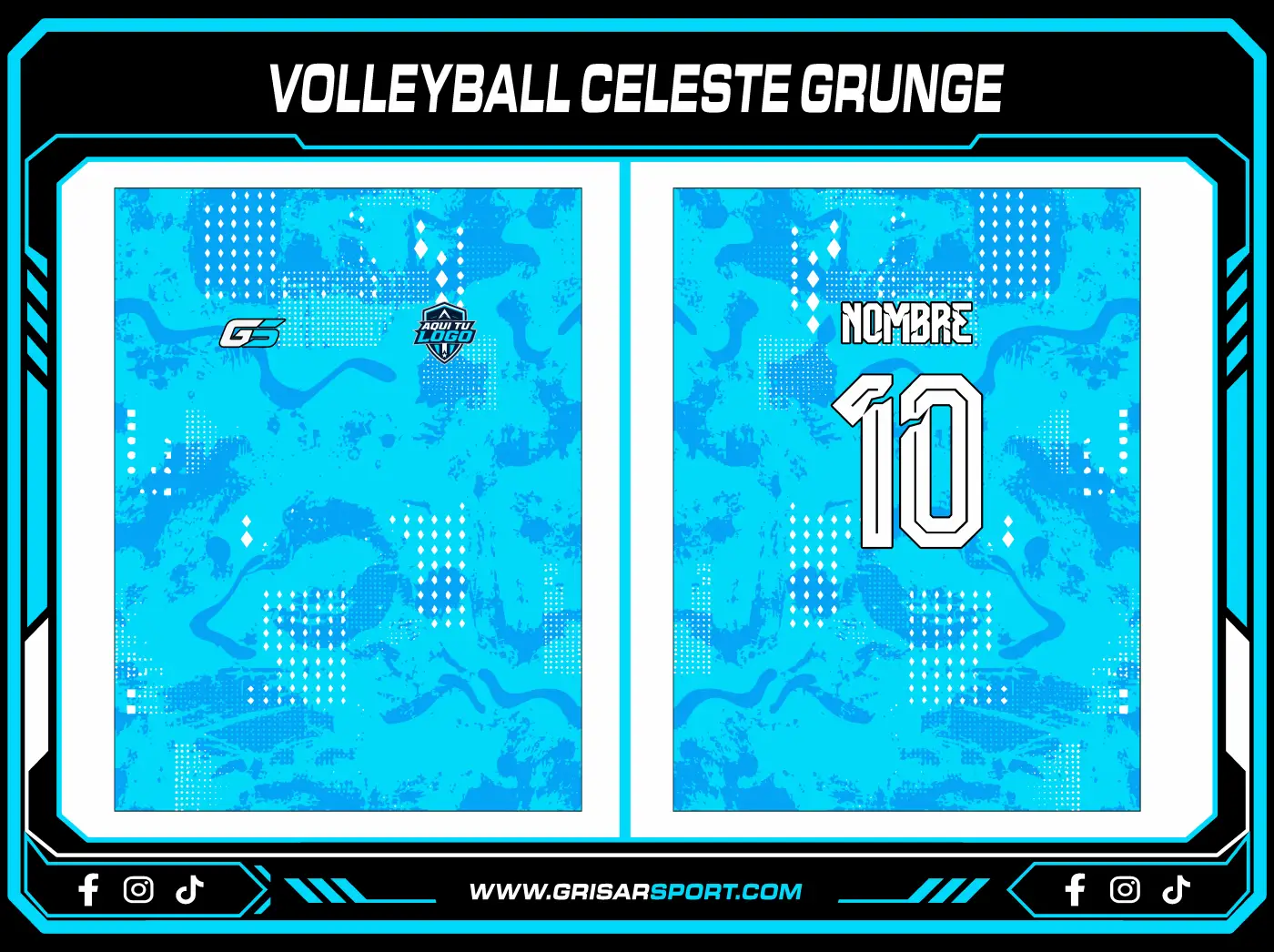 VOLLEYBALL CELESTE GRUNGE