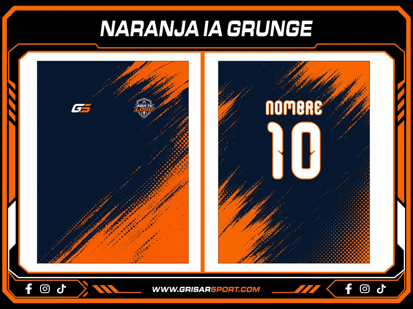 NARANJA IA GRUNGE