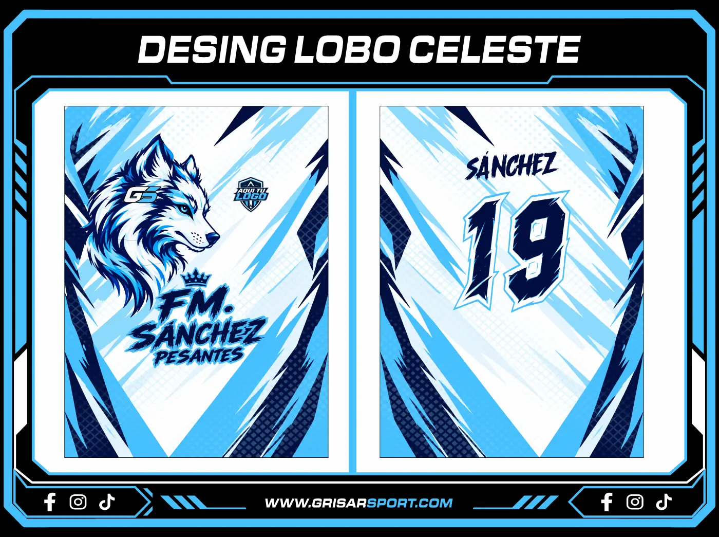 DESING LOBO CELESTE